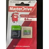 Cartão De Memória Masterdrive 64gb Com Adaptador 