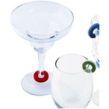 12 Clips Para Copas De Vino Con Soporte