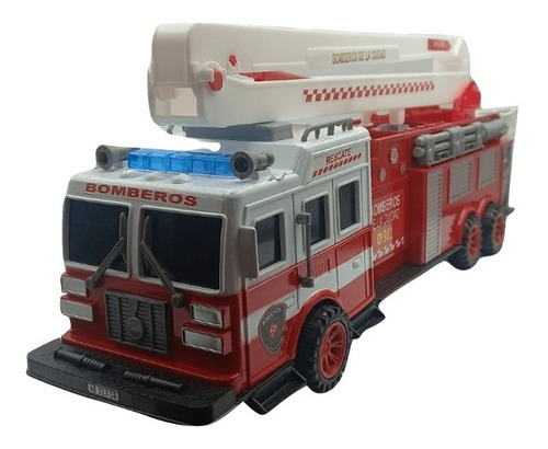 Camion Cuerpo Bombero De Juguetes 42 Cm A Friccion Escalera