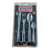 Set De 24 Cubiertos Tramontina Buzios Acero Inox.