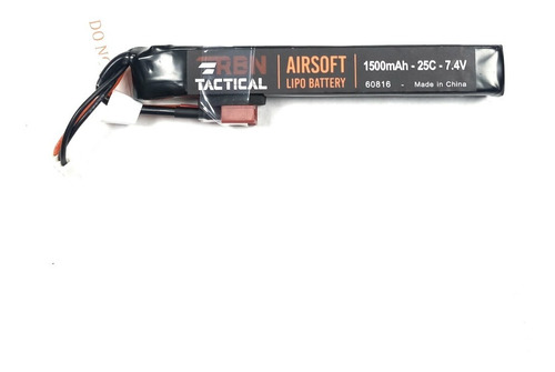 Bateria Airsoft Rbn Li-po 7.4v 1500mah 25c T-dean