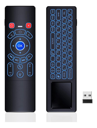 Ofoursmart Air Mouse Remote Con Teclado, 2.4g Mini Teclado I
