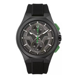 Reloj Bulova Maquina 98b381 Hombre Cronógrafo Automático Color De La Malla Negro Color Del Bisel Negro Color Del Fondo Negro/gris