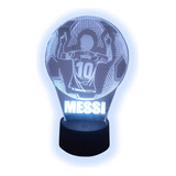 Lampara 3d Ilusion Lionel Messi 10 Espal Campeon Balon Sc