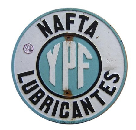 Carteles Antiguos De Chapa Gruesa 40cm Ypf Pe-051