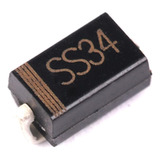 10 Peças Diodo Ss34 - 3a 40v - 1n5822 In5822 - Do-214ac Sma