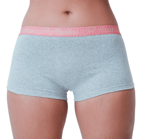 Kit 10 Calcinha Boxer Cueca Feminina Cotton Calcinhasalgodão