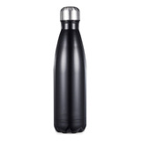 Botella Térmica De Acero Inoxidable Negra 500 Ml