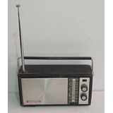 Rádio Antigo Portátil Sanyo A Transistor Funciona + Antena