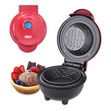 Maquina Para Hacer Waffles En Forma De Canasta Dash Roja  