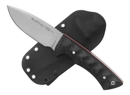 Cuchillo Muela Rhino Acero Sandvik Funda Kydex Micarta Negra Color Negro