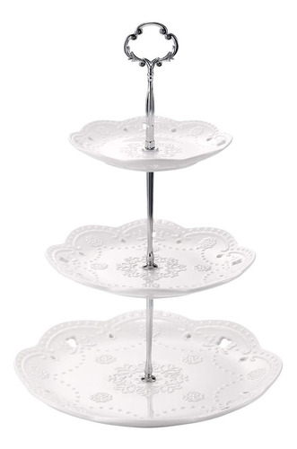 3 Niveles Pastel De Porcelana Elegante Stand De Reposte...