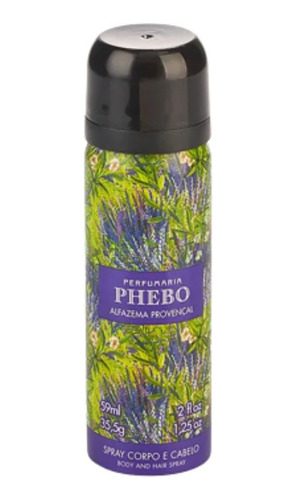 Spray Para Corpo E Cabelo Alfazema Provençal 59ml - Phebo