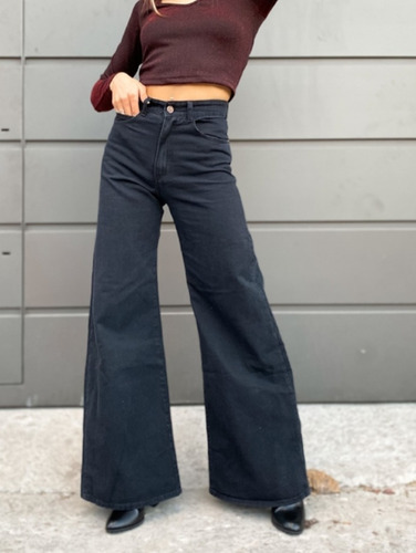 Jean Super Wide Leg Negro 