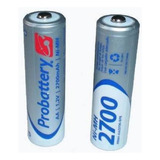 Pila Aa Probattery 2700 Mah X 2u Pilas Recargables Bateria