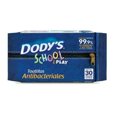 Toallita Humeda Dodys School Antibacterial Con 30 Pz | MercadoLibre