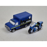 Galoob Lote De 2 Micromachines Ford Box Van Suzuki Gsxr 1100