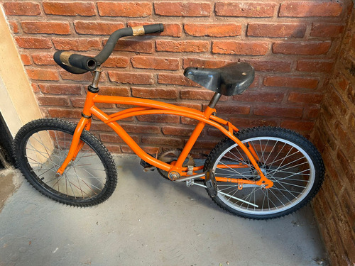 Bicicleta Playera Naranja Rodado 20 Freno Pedal 