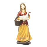 Aldeana Con Pato 23cm 1und Poliresina 531-43735 Religiozzi