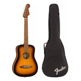 Guitarra Acústica Fender Redondo Mini C/funda Sunburst 3/4 