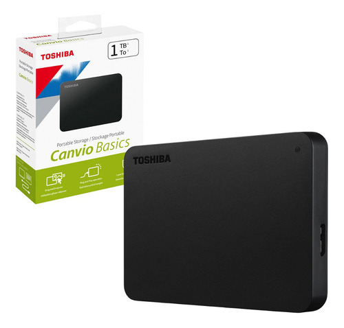 Disco Duro Externo Toshiba 4tb 2.5 Usb 3.0 Canvio Basics 