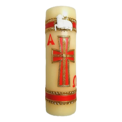 Cirio Pascual De Cera De Abeja De 7.5x25 Cm 950 Gr | Envío gratis