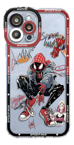 Funda Marvel Superhero Spider Man Para iPhone 15, 14, 11, 12