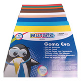 Goma Eva 20x30cm 10 Hojas De Colores Surtidos Murano