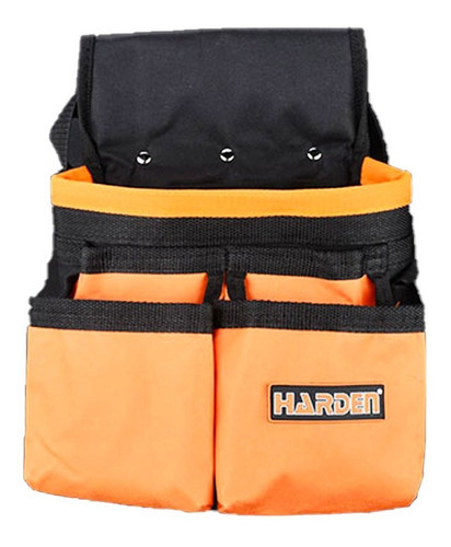 Coleto Carpintero Portaherramientas  Oxford 26x26 Cm  Harden Color Naranja - Negro