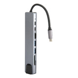 Adaptador Tipo C Interfaz A Hub Usb 3.0 Rj45