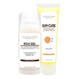 Paquete De Gel Despigmentante Piel Morena + Sun Care Despig Para Piel Pigmentada