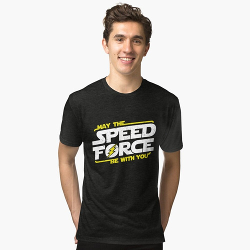 Polera Speed Force Flash Dc Comics H