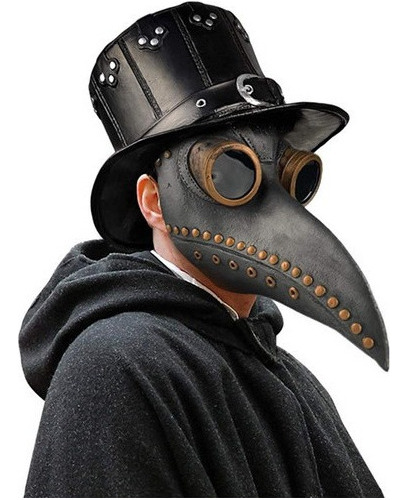 Steampunk Plague Doctor Beak Mask Accesorios De Halloween