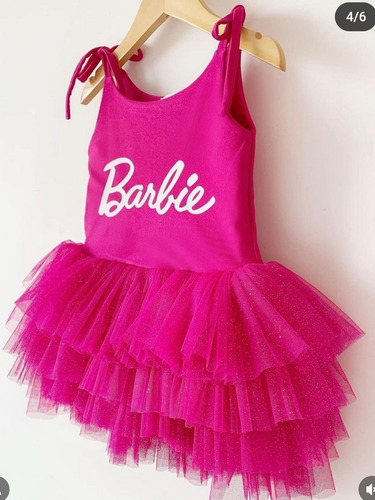 Vestido Niña Barbie Cumpleaños Tutu