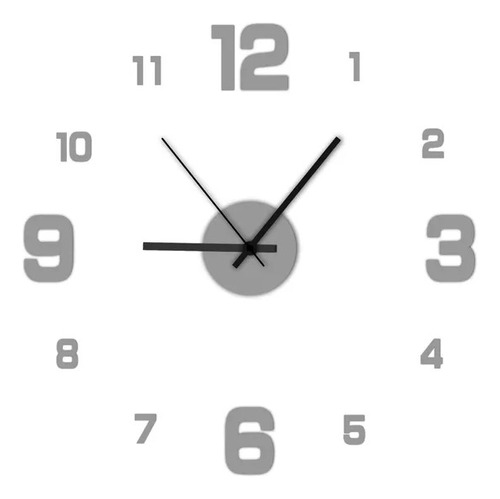Reloj De Pared Diseño Elegante Decoración Moderno 40 X 40 3d