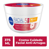 Crema Facial Nivea Cuidado Anti-arrugas 5 En 1 - 375 Ml Tipo De Piel Mixta