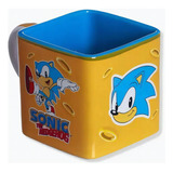 Caneca Cubo Quadrada Sonic Sega Hedgehog Games Eggman Tails