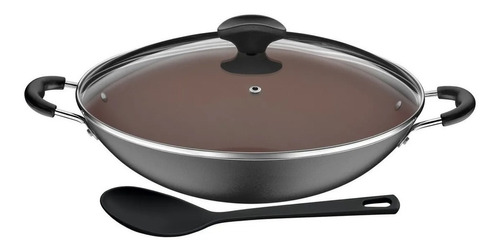 Wok Tramontina Vermont 32cm Paellera Con Cucharon