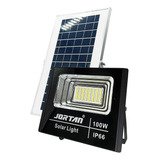 Foco Exterior 100w + Control Remoto + Panel Solar