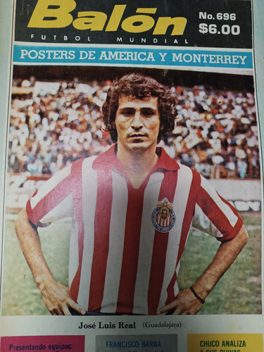 Revista De Fútbol Balón 696 Guadalajara Y Posters América Mo