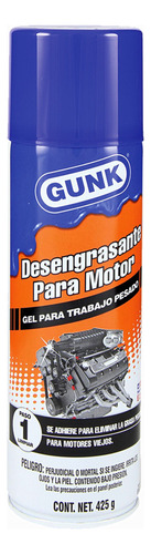 Desengrasante Gunk P/motores De Trabajo Pesado En Gel 453gr