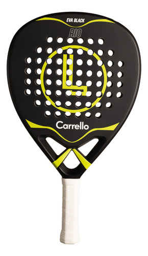 Paleta De Padel Carrello Rio Lisa 12k Carbono Eva Black 