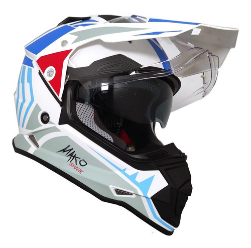 Casco Moto Deportivo Cross Doble Proposito Certificado 632a