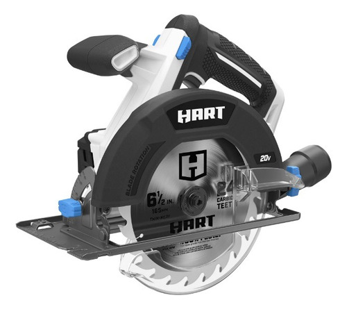 Hart Kit Sierra Circular De 6 1/2 , Bateria 20 V Y Cargador Color Blanco Frecuencia 50