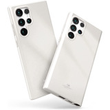 Funda Samsung Galaxy S22 Ultra Silicona Brillante - Blanco