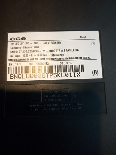  Tv Cce 705000482