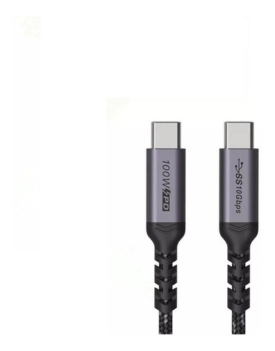 Cable Usb C 3.1 Gen2 1mtr 10gbps 100w Data/pd/video