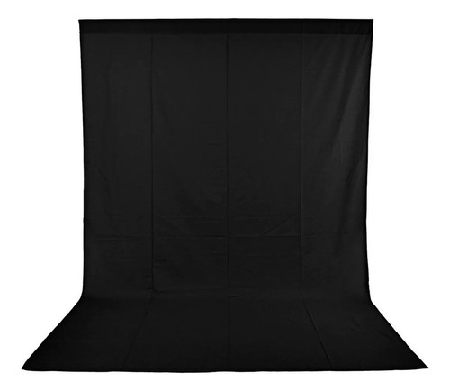 Tela Telon Negro Lino Fondo Estudio Chroma Key 4 X 3 Metros