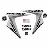 Calcos Yamaha Ybr 250 Moto Gris Metalizada Año 2007/08