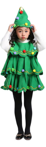 Disfraz De Árbol De Navidad Para Niños, Vestido De Árbol